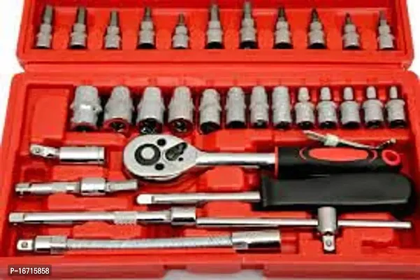 46 In 1 Pcs Tool Kit  Screwdriver and Socket Set,Hand Tool Kit Wrench Set-thumb0