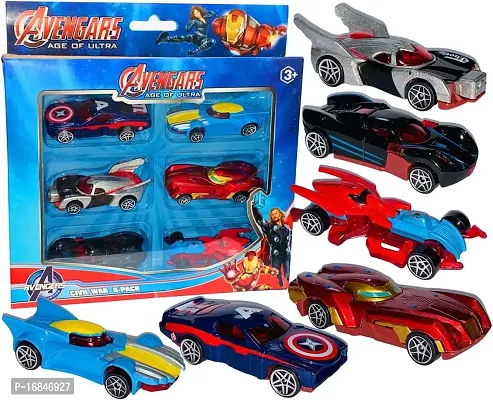 Car Toys for Kids, Mini Pull Back Vehicles Race Cars Toys, Small Cars Gift for Boys Girls Toddler, Pack of 6 Pcs-thumb0