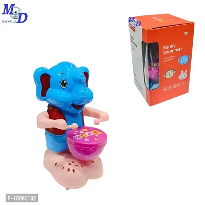 Musical Toys For Kids | Battery Operated Elephant Drummer Toys For Baby | Elephant Toys For Kids With Sound | Light And Sound Toys For Babies | Happy Elephant Drummer Toy | Toys For Kids Above 3 Years