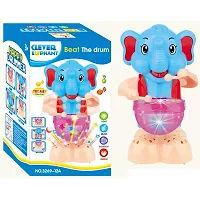 Musical Toys For Kids | Battery Operated Elephant Drummer Toys For Baby | Elephant Toys For Kids With Sound | Light And Sound Toys For Babies | Happy Elephant Drummer Toy | Toys For Kids Above 3 Years-thumb4