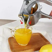 Heavy Duty Fruit Squeezer Citrus Hand Press Manual Squeeze Juice Extractor Maker Orange Lime Grapefruit Presser Fruit Juicer (Silver),-thumb1