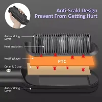 Hair Straightener Comb Brush For Men  Women  Girls, Hair Straightening and Smoothing Comb, Electric Hair Brush,Electric Straightener with 5 Temperature Control (multi color)-thumb3