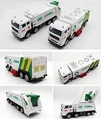 Garbage Truck City Service Waste Management Truck with Trash Bin Truck Set 4pc (DIY Truck-thumb1