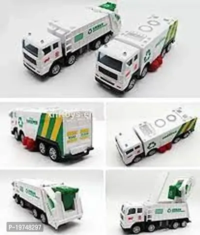 Garbage Truck City Service Waste Management Truck with Trash Bin Truck Set 4pc (DIY Truck-thumb2