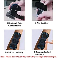 Mini Neck Massager, Portable Massager, Reusable EMS Bioelectric Acupoints Massager Mat, Microcurrent Cervical Spine Massager for Pain Relief, Lymphatic Drainage Massage Pad-thumb1