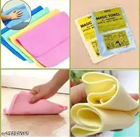 Polyvinyl Acetate (PVA) Reusable Cleaning Magic Towel (Set of 3)-thumb1