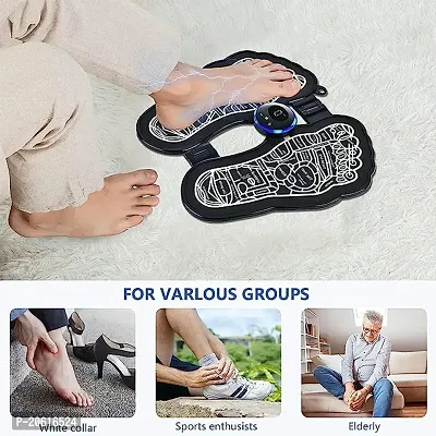 Electric Foot Massage Mat, Acupressure EMS Massage, 8 Modes  9 Intensities With USB Charging, Bioelectric Therapy to Relieve Fatigue Wounds for Home, Office-thumb2