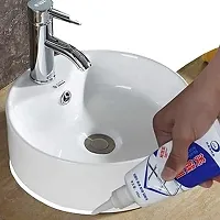 Tiles Gap Filler Agent, Waterproof Grout Sealant Agent Tube for Bathroom  Kitchen Tile Waterproof Tile Gap/Crack/Grout Sealant for DIY Home Sink Repair Filler Tube (180 ml)-thumb2