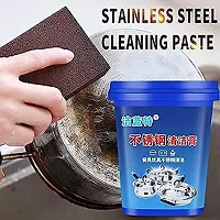 Powerful Stainless Steel Cookware Cleaning Paste Household Kitchen Cleaner Washing Pot Bottom Scale Strong Cream Detergent,Oven Cookware Cleaner. Pack Of 1-thumb2