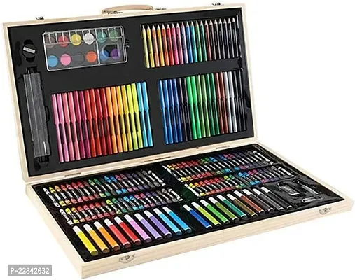 Art Supplies, 85 Piece Deluxe Art Kits in Portable Wooden Art Case, Drawing  Painting Kit Includes Acrylic Paints, Colored Pencils, Oil Pastels,  Watercolor Cakes… in 2023