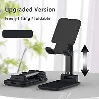 Mobile  Stand, Tablet Stand Universal Multi Angle Aluminum Stand Compatible with Smart Phone Cell Phone/Table(4-13 inch) (Black Standard)-thumb2