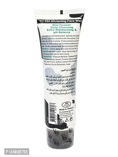 YC Whitening Face Wash for Oily Skin Enriched with Milk Moisturizes Skin Clears Clogged Pores Exfoliates Gently -100 ml (Pack of 1)-thumb2