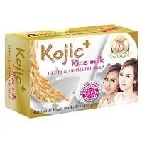 KOJIC + RICE MILK GLUTA  AROMA OIL SOAP-160Grm (Blemish and Black Marks From Pimples)-thumb1