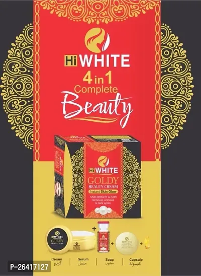 Hi White Goldy Whitening Cream With Soap, Serum  Capsule-thumb2