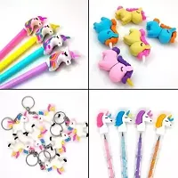 Unicorn Pencil Box with calculator ,1 pen,1 pencil ,1 eraser and 1 keyring( combo of 5 items,assorted color)-thumb2