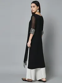 Elegant Embroidered Georgette Kurta For Women-thumb1