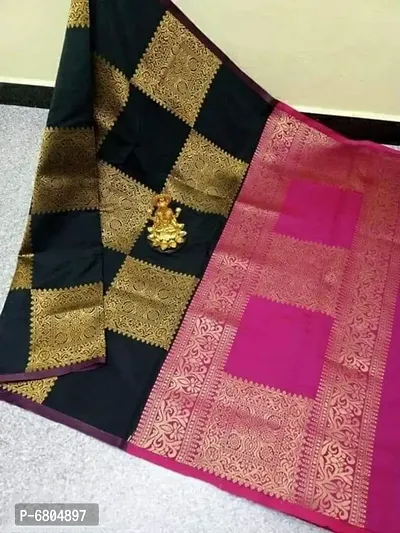 Beautiful Poly Silk Saree with Blouse piece