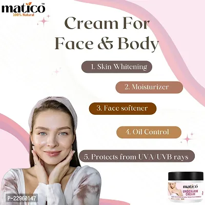 Matico Underarm Whitening cream, Neck Whitener, Body Brightening, Moisturizer-thumb4