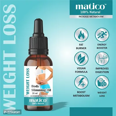 Matico Weight loss oil, Body Slimming Oil, Fat Burner, Ayurvedic massage oil-thumb2