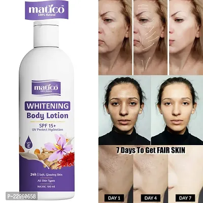 Matico Whitening Body Lotion SPF 15 PA+++, Soft glowing Skin moisturizer (100 ml)