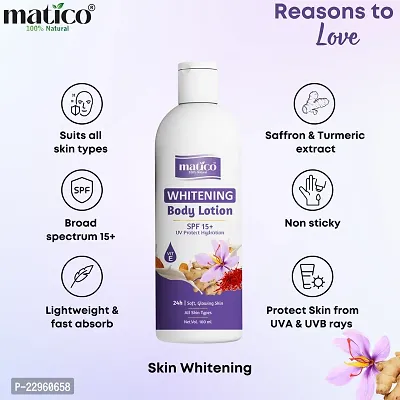 Matico Whitening Body Lotion SPF 15 PA+++, Soft glowing Skin moisturizer (100 ml)-thumb2