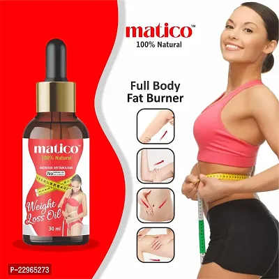 Matico Ayurvedic Weight loss oil, slimming oil, Fat burner for body-thumb0