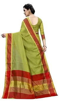 Beautiful Cotton Silk Saree with Blouse piece-thumb1