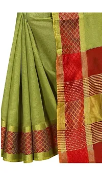 Beautiful Cotton Silk Saree with Blouse piece-thumb2