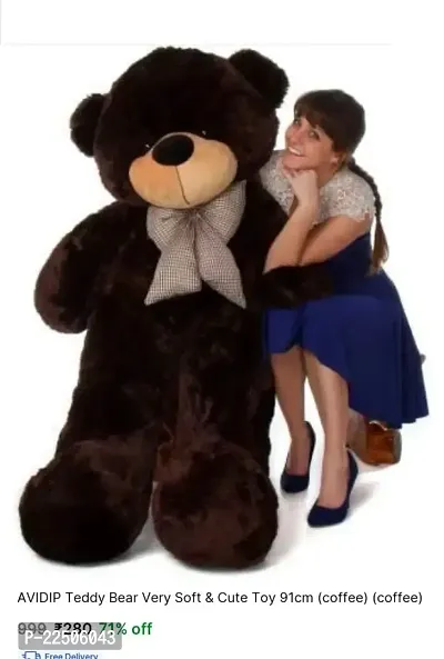 3 Feet Teddy Bear Coffee Color 90Cm (Coffee)