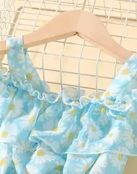 Blue Georgette Baby Frock-thumb2