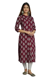 NEW4U Women Printed Frontslit Kurta-thumb3