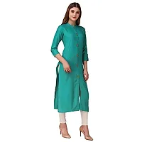 NEW4U Women Solid Frontslit Kurta-thumb4