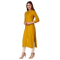 NEW4U Women Solid Frontslit Kurta-thumb3