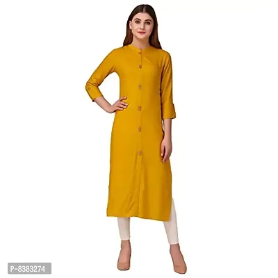 NEW4U Women Solid Frontslit Kurta