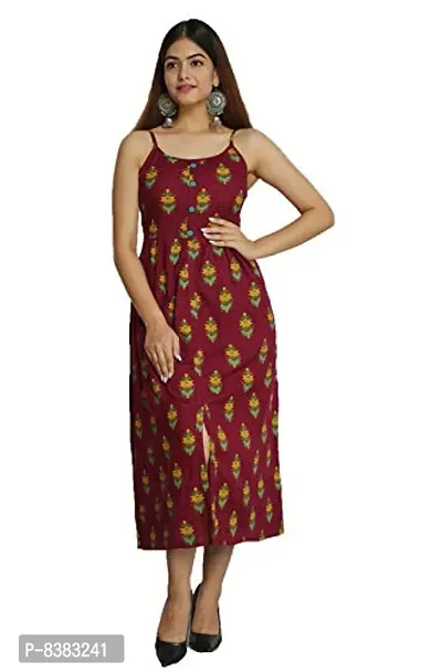 NEW4U Women Printed A-Line Dress-thumb0