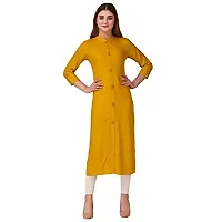 NEW4U Women Solid Frontslit Kurta-thumb1