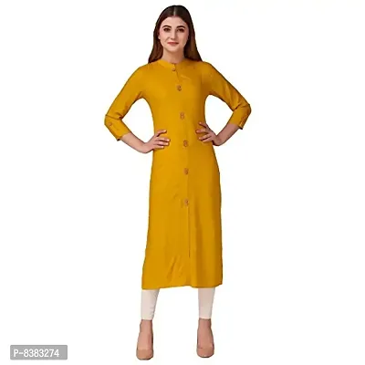 NEW4U Women Solid Frontslit Kurta-thumb2