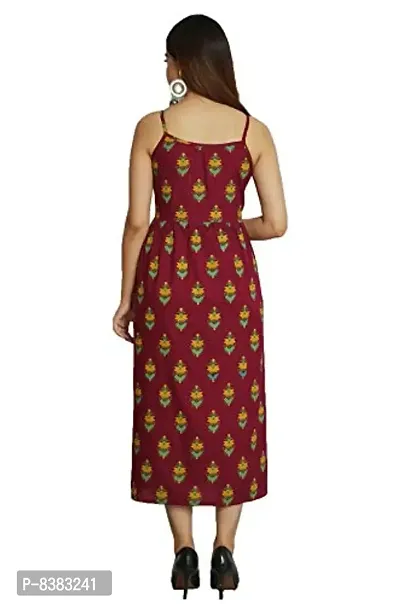 NEW4U Women Printed A-Line Dress-thumb2