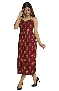 NEW4U Women Printed A-Line Dress-thumb2