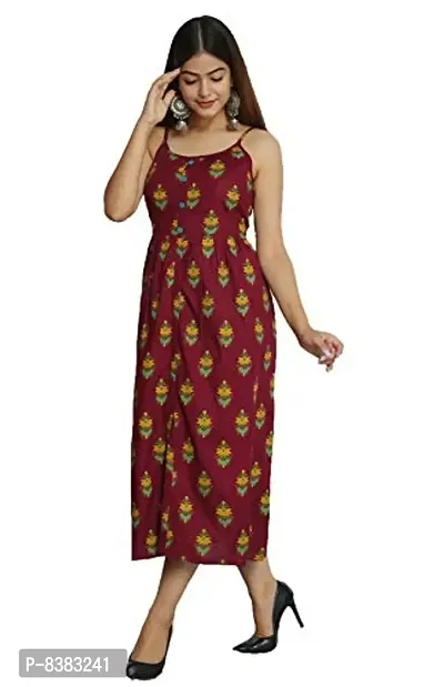 NEW4U Women Printed A-Line Dress-thumb3