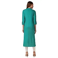 NEW4U Women Solid Frontslit Kurta-thumb2