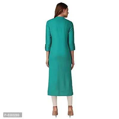 NEW4U Women Solid Frontslit Kurta-thumb3