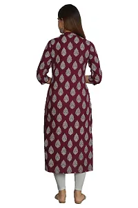 NEW4U Women Printed Frontslit Kurta-thumb1