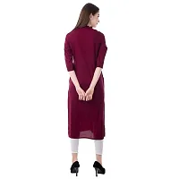 Women Embroidered Rayon Straight Kurta-thumb4