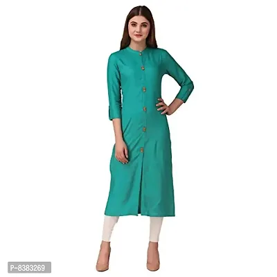 NEW4U Women Solid Frontslit Kurta