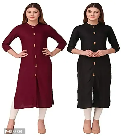 NEW4U Women Straight Kurta Combo Set-thumb0