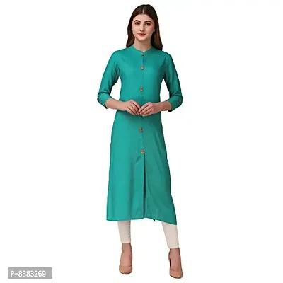 NEW4U Women Solid Frontslit Kurta-thumb2