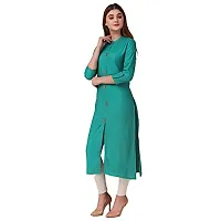 NEW4U Women Solid Frontslit Kurta-thumb3