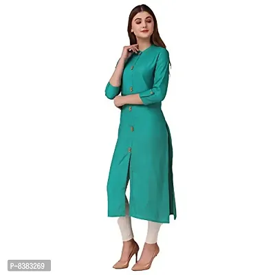 NEW4U Women Solid Frontslit Kurta-thumb4