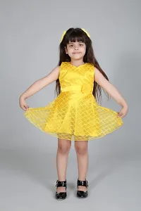 pari fashion Baby Girls Frocks Dress for Girls Knee Length A-Line Dress Kids Frocks Soft Cotton Net-thumb1